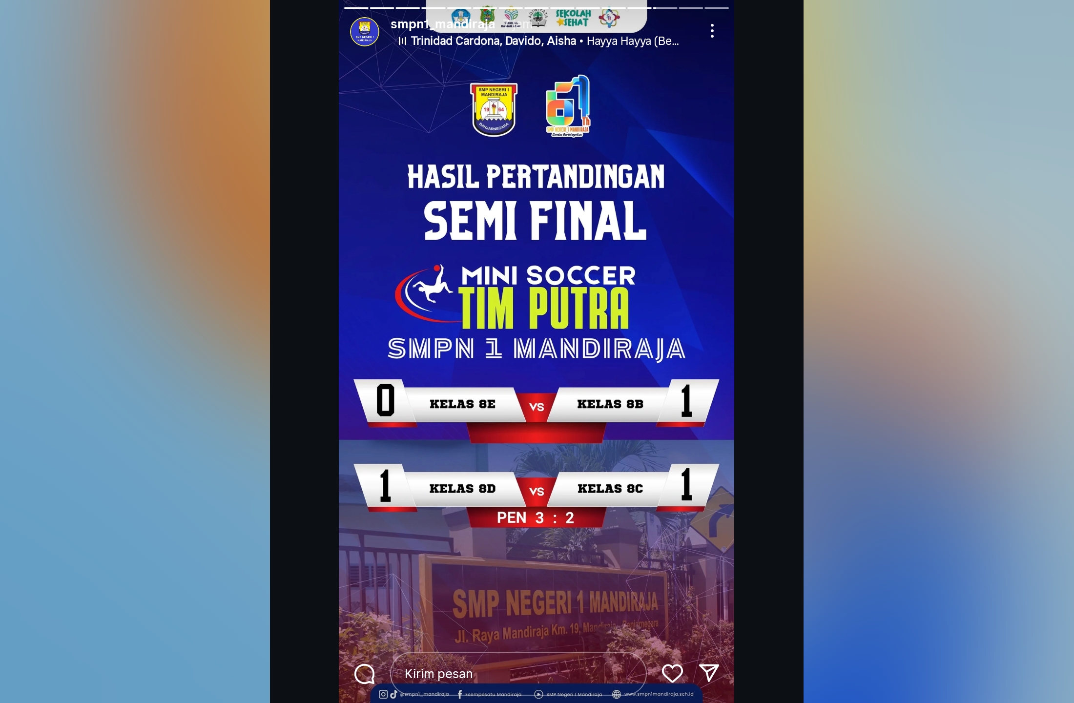 Semangat Juara di Lapangan Hijau: Mini Soccer H-2 SMP Negeri 1 Mandiraja